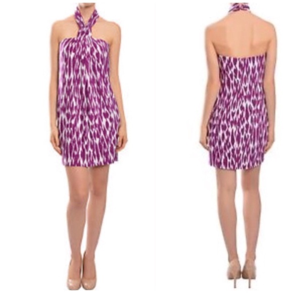 Laundry by Shelli Segal Halter Mini Print Dress - Picture 3 of 10